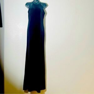 Alloy Velour Dress Maxi Full Length Fit & Flare Dressy Evening Whimsigoth M Tall